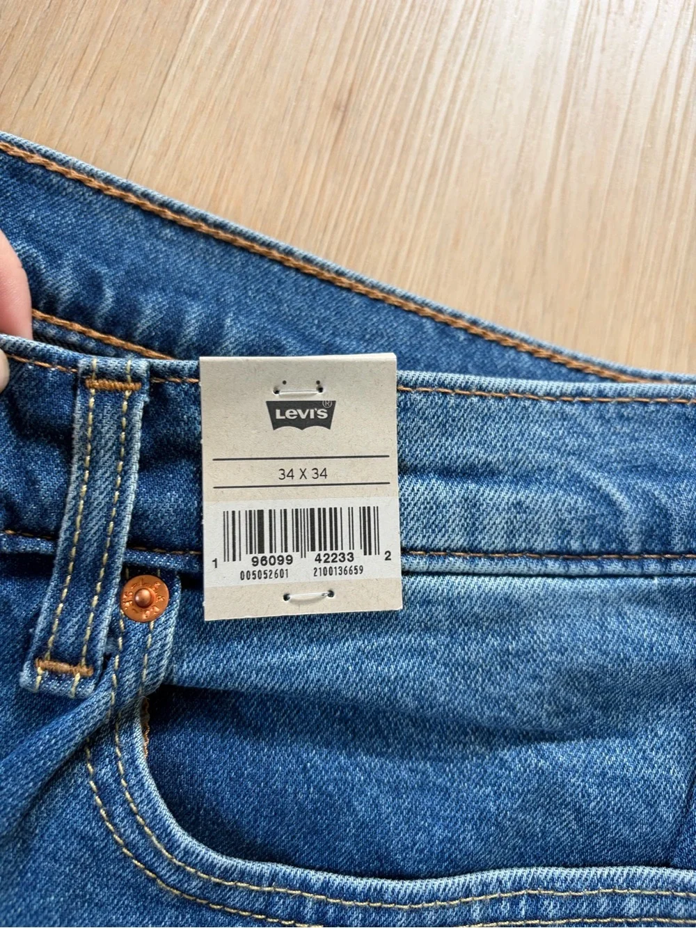 Levi's Men’s Medium Blue Straight Leg Jeans